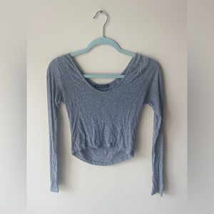 Brandy Melville Grey Long Sleeve Top
